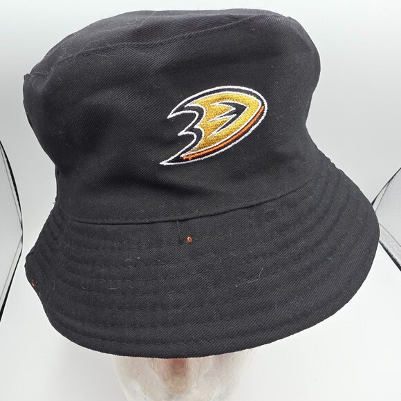Anaheim Ducks NHL Hockey Chick-Fil-A Black Orange Reversible Bucket Hat - Picture 6 of 9